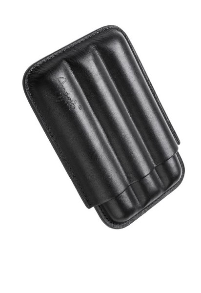 The noble Angelo cigar case in black for 3 cigars 