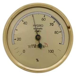 Der Humidor Hair Hygrometer Brass