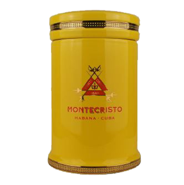 Montecristo porcelain jar without cigars with integrated humidifier 