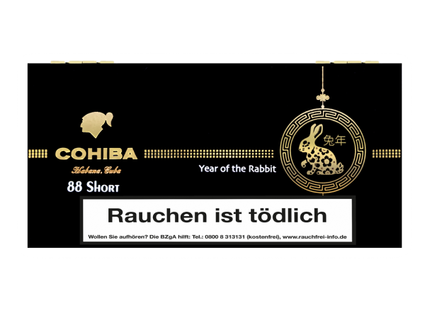 Cohiba Short 88 Year of the Rabbit Limited Edition 2023 der goldigste Haase Havannas