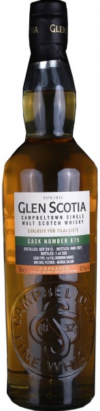 Glen Scotia BSC Single Cask 2013 mit einem beachtlichem Geschmack 
