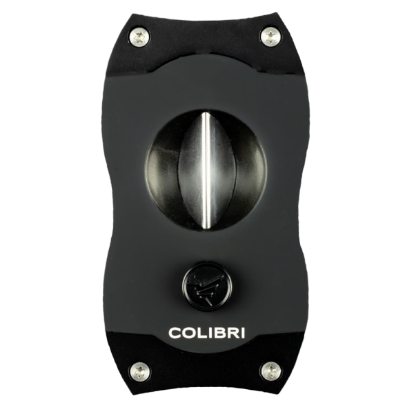 Colibri V-Cut Black closed, a V-Cutter for superior smoking pleasure