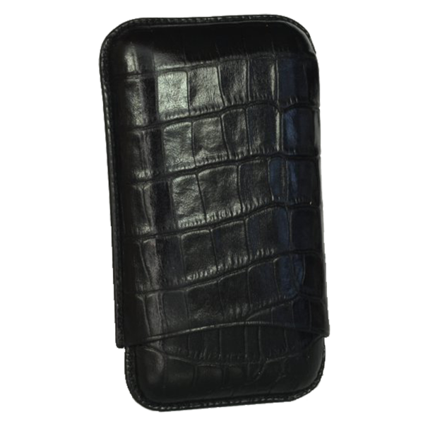 Martin Wess Robusto 3-piece case in croco black look 