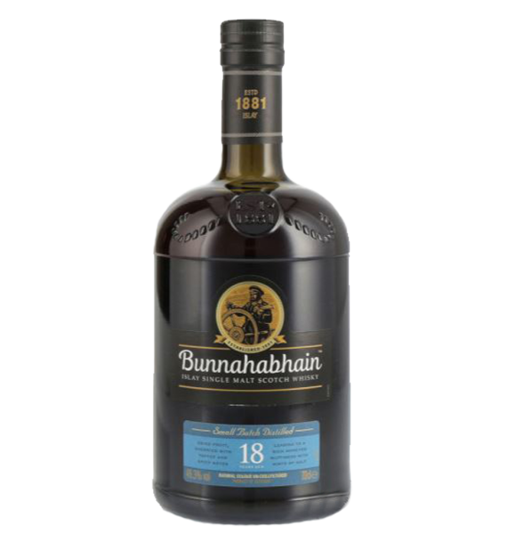 Bunnahabhain 18 YO Islay Single Malt Whiskey with Smooth Flavours 